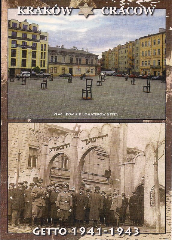 JUDAICA Krakow Poland,.Heroes of Ghetto Square, Holocaust Related 1941-43 Mem.