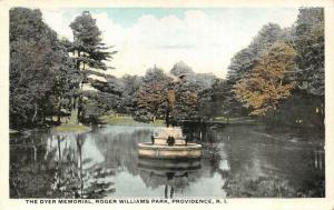 PROVIDENCE, RI Rhode Island  DYER FOUNTAIN~Roger Williams Park  c1920's Postcard