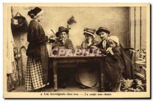 Old Postcard The Auvergne At Them La Soupe Aux Choux Folklore