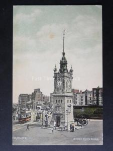 Essex MARGATE Jubilee Clock Tower & Tram c1909 by G&P Wellington Series