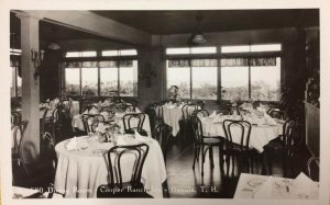 RPPC COOPER RANCH INN Dining Room, Hauula, TH, Hawaii ca 1930s Vintage Postcard