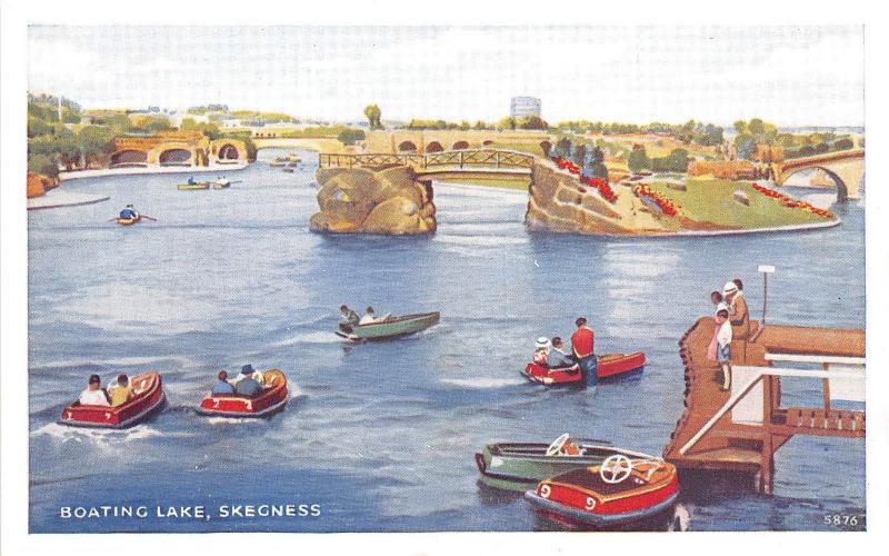 B89232 boating lake   skegness   uk