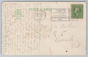 Pasadena CaliforniaLincoln School & GroundsGermany PM 1913 Postcard