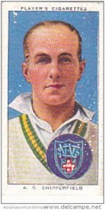 Player Cigarette Card Cricketers 1938 No 40 A G Chipperfield Australia