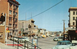 Postcard Looking North West on Main Street in Tonopah, Nevada~131043