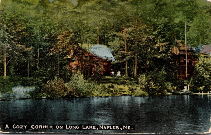 Maine Naples Cozy Corner On Long Lake 1915