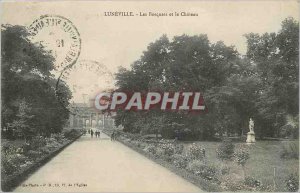 Old Postcard Les Bosquets Luneville and Chateau