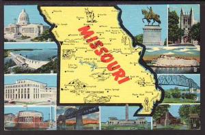 Map MO Multiview Post Card 5221