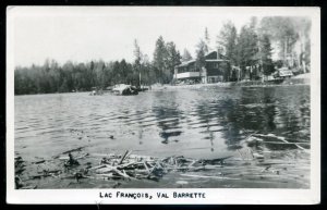 h3094 - VAL BARRETTE Quebec 1963 Lac Francois. Real Photo Postcard