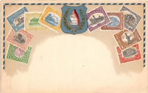 Philatelic Stamp Collecting POSTCARD Embossed c'10 Zieher No.36 GUATEMALA M23