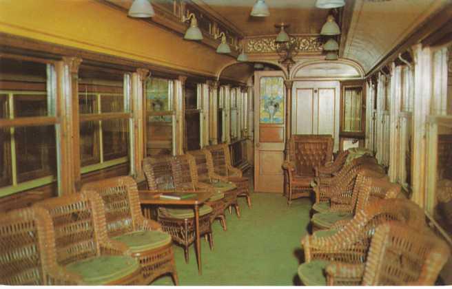 Interior of Private Parlor Car - At Branford Trolley Museum CT, Connecticut