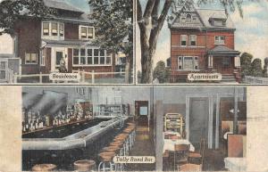 Taylor Enterprises Residence Apartments Tally Rand Bar Antique Postcard (J32285)