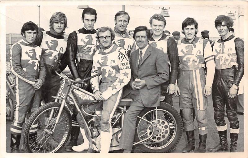 B31/ Motorcycle Fred Williams Champion Wembley Lions Group c1950s