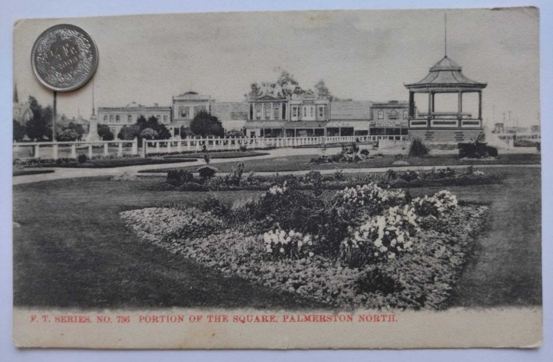 Palmerton North, Portion of the Square, New Zealand, 1906