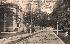 Chautauqua NY-New York, 1943 Hurlbut Memorial & Pratt Avenue, Vintage Postcard