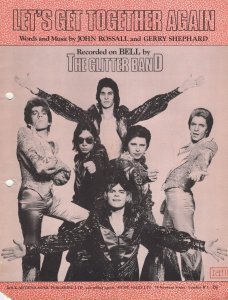 Let's Get Together Again The Gary Glitter Band 1970s Sheet Music