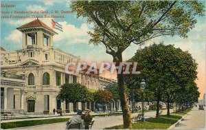 Postcard Old Havana Prado y Residencia del Gral J M Gomez