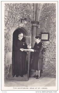 RP, Woman With A Priest, The Wayfarers' Dole At ST. CROSS, Oxford, England, U...