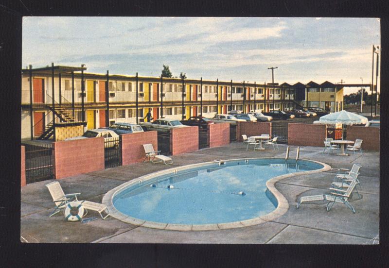 WINSLOW ARIZONA ROUTE 66 THE ASTRO MOTEL 1960's CARS ADVERTISING POSTCARD