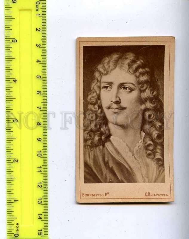 206278 MOLIERE French playwright and actor Vintage CDV card