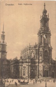Dresden Kath. Hofkirche Catholic Court Church 1916 Postcard Germany Baroque