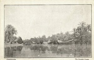 PC CPA IRAQ, MESOPOTAMIA, THE KUNDAK CREEK, VINTAGE POSTCARD (b16213)