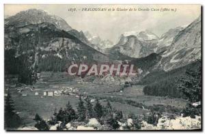 Old Postcard Pralognan and the Glacier de la Casse Grasnde