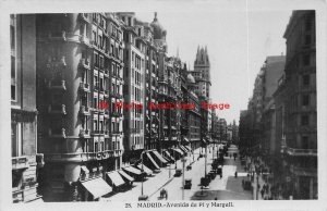 Spain, Madrid, RPPC, Avenida De Pi Y Margall, Photo No 28