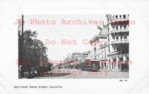 India, Calcutta, Old Court House Street, Trolley, No 24