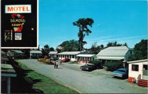 Balmoral Court Motel Saint John West NB New Brunswick Vintage Postcard E21