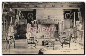 Old Postcard Chateau de Sully sur Loire the large living room