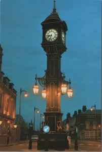 Warwickshire Postcard - Birmingham, The Chamberlain Clock at Night RR16771