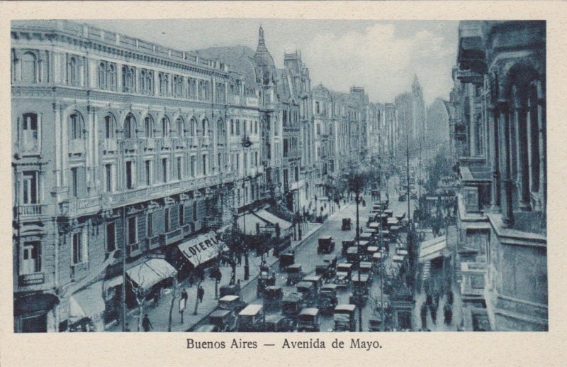 Argentina Buenos Aires Avenida de Mayo Street Scene sk3933