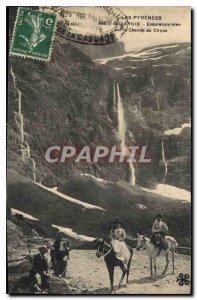 Old Postcard The Pyrenees Gavarnie Exouralonniestes the Cirque Path