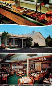 1960s Sweden House Smorgasbord St. Petersburg Florida Multiview Postcard