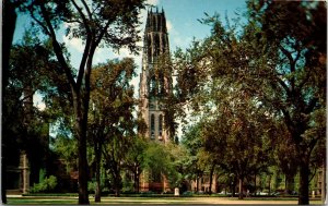 Harkness Memorial Tower Yale University New Haven Connecticut CT Postcard VTG 