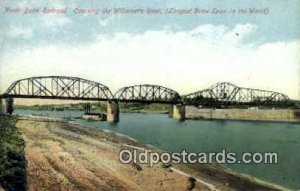 North Bank Railroad - Willamette River, Oregon OR  