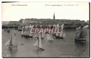 Postcard Old Saint Malo Vue Generale Charter