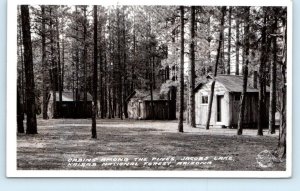RPPC JACOB LAKE, Arizona AZ ~ Cabins JACOBS LAKE INN c1940s Frasher Postcard
