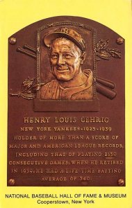 Henry Louis Gehrig Cooperstown, New York, USA Baseball Unused 