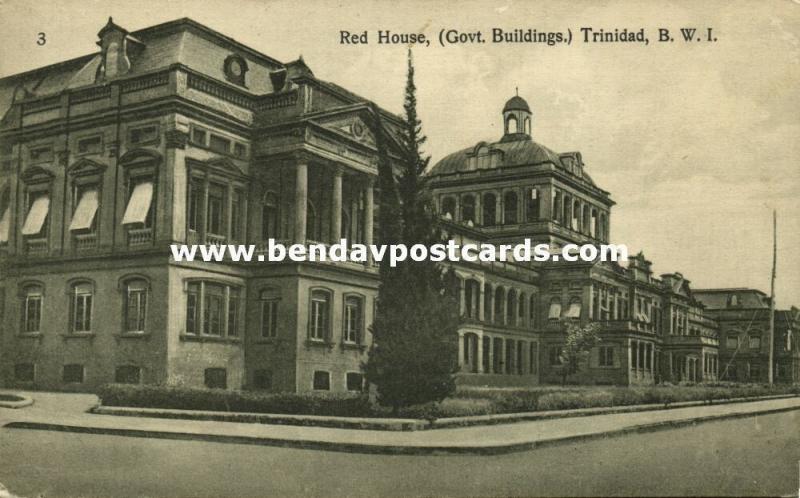 trinidad, B.W.I., PORT OF SPAIN, Red House Government Buildings (1920s)