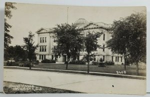 Rppc Milbank South Dakota Court House Real Photo Postcard O20