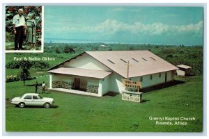 c1960's Gisenyi Baptist Church Exterior Rwanda Africa Unposted Vintage Postcard