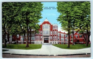 BROWNSVILLE, Tennessee TN ~ HAYWOOD COUNTY HIGH SCHOOL c1940s Linen Postcard