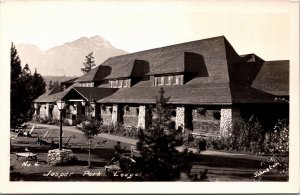 RPPC Postcard AB Jasper Park Lodge Lawn Chairs Photo by Tom Johnston 1950s S107