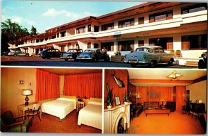 Multi View, Patio Motel, 190 Broadway Monticello NY Vintage Postcard C60