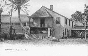 Oldest House St Augustine As It Was Florida 1905c postcard