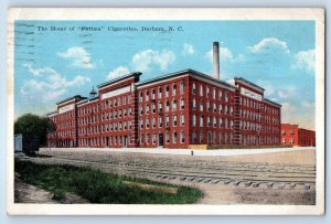 1927 Durham North Carolina Vintage Postcard The Home Fatima Cigarettes Building