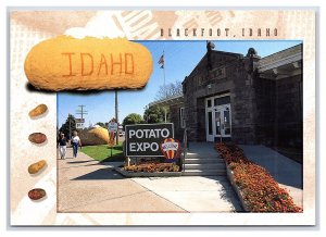 Idaho Potato Expo Blackfoot Idaho Continental View Postcard