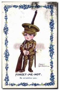 Postcard Former Child Soldier Army Forget me not Fred Spurgin